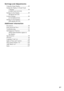 Page 55GB
Settings and Adjustments
Using the Setup Display........................ 83
Setting the Display or Sound Track 
Language ........................................ 84
[LANGUAGE SETUP]
Settings for the Display......................... 85
[SCREEN SETUP]
Custom Settings .................................... 86
[CUSTOM SETUP]
Settings for the Speakers....................... 87
[SPEAKER SETUP]
Additional Information
Precautions ............................................ 90
Notes about the...