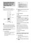 Page 4848GB
MP3 audio tracks and JPEG image files 
recorded on DATA CDs (CD-ROMs/CD-Rs/
CD-RWs) can be played on this system.
 You can view the disc information while playing 
MP3 audio tracks and JPEG image files (page 59).
 You can select Repeat Play while playing MP3 audio 
tracks and JPEG image files (page 42) and [AUDIO] 
while playing an MP3 audio track (page 63).
Selecting an album
1Load a DATA CD.
The list of albums recorded on the DATA 
CD appears. When an album is being 
played, its title is...