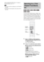 Page 5656GB
(DVD VIDEO/DVD-RW only). To return to 
normal playback, press H.
 You cannot search for a still picture on a DVD-RW in 
VR mode.
 For DATA CDs, this function works only for DivX 
video files.
You can search a DVD by title or chapter, and 
you can search a VIDEO CD/Super Audio CD/
CD/DATA CD/DATA DVD by track, index, or 
scene. As titles and tracks are assigned unique 
numbers on the disc, you can select the desired 
one by entering its number. Or, you can search 
for a scene using the time code....