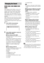 Page 4040GB
When playing a DVD VIDEO or DATA CD/
DATA DVD (DivX video files) recorded in 
multiple audio formats (PCM, Dolby Digital, 
MPEG audio, or DTS), you can change the 
audio format. If the DVD VIDEO is recorded 
with multilingual tracks, you can also change the 
language.
With VIDEO CDs, CDs, DATA CDs, or DATA 
DVDs, you can select the sound from the right or 
left channel and listen to the sound of the 
selected channel through both the right and left 
speakers.
1Press AUDIO during playback.
The...