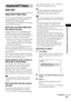 Page 53Various Functions for Playing Discs
53GB
About DivX Video Files
DivX® is a video file compression technology, 
developed by DivX, Inc. This product is an 
official DivX
® Certified product.
You can play DATA CDs and DATA DVDs that 
contain DivX
® video files.
DATA CDs and DATA DVDs that 
the system can play
Playback of DATA CDs (CD-ROMs/CD-Rs/
CD-RWs) and DATA DVDs (DVD-ROMs/
DVD-Rs/DVD-RWs/DVD+Rs/DVD+RWs) on 
this system is subject to certain conditions:
– With DATA CDs/DATA DVDs that contain 
DivX...