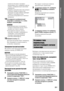 Page 2929RU
Начало работы
усилителя объемного звучания в 
неподходящее место, например в другую 
комнату, калибровка будет выполнена 
неправильно.
• Старайтесь находиться вне зоны замера и 
соблюдать тишину во время этой 
процедуры (которая занимает примерно 
1 минуту), в противном случае 
результаты измерений могут оказаться 
неверными.
14Отсоедините калибровочный 
микрофон и нажмите C/c, чтобы 
выбрать значение [ДА].
• Окружающая среда в помещении, в 
котором установлена система, может 
повлиять на точность...