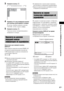 Page 87Контроль по HDMI/Внешнее аудиоустройство
masterpage:Right
specdef v20070110 filename[E:\SS2008\Models\DSR9KDWC\3875154111\3875154111_DAV-
DZ970WA\RU08ext.fm]
 model name [DAV-DZ970WA]
 [3-875-154-11(1)]
87RU
3
Нажмите кнопку  .[** (**)] изменяется на [– – (**)].
4
Нажмите X/x или номерные кнопки 
для выбора необходимого номера.В случае ошибки нажмите кнопку 
CLEAR, чтобы стереть цифру.
5
Нажмите кнопку  .Система начнет воспроизведение с 
выбранного номера.
Несколько раз нажмите кнопку 
DISPLAY.При каждом...