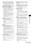 Page 101Additional Information
101GB
No sound is heard from the center speaker.
 Check the speaker connections and settings.
 Make sure the sound field function is on 
(page 70).
 Depending on the source, the effect of the center 
speaker may be less noticeable.
No sound or only a very low-level sound is 
heard from the surround speakers.
 Check the speaker connections and settings.
 Make sure the sound field function is on 
(page 70).
 Depending on the source, the effect of the 
surround speakers may be...