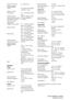 Page 104 model name [DAV-FX999W/FX1000W] [2-590-787-13(1)]104GB
Harmonic distortion Less than 0.03 %
Tuner sectionSystem PLL quartz-locked digital 
synthesizer system
FM tuner section
Tuning range 87.5 – 108.0 MHz (50 kHz  step)
Antenna (aerial) FM wire antenna (aerial)
Antenna (aerial) terminals 75 ohms, unbalanced
Intermediate frequency 10.7 MHz
AM tuner section
Tuning range
Middle Eastern models: 531 – 1,602 kHz (with the  interval set at 9 kHz)
Mexican model: 530 – 1,710 kHz (with the  interval set at 10...