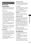 Page 103Additional Information
103GB
Precautions
On power sources
 Unplug the unit from the wall outlet (mains) if you do 
not intend to use it for an extended period of time. To 
disconnect the cord, pull it out by the plug, never by 
the cord.
On placement
 Place the system in a location with adequate 
ventilation to prevent heat build-up in the system.
 At high volume, over long periods of time, the cabinet 
becomes hot to the touch. This is not a malfunction. 
However, touching the cabinet should be avoided....