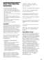 Page 33GB
About These Operating 
Instructions
 The instructions in these Operating 
Instructions describe the controls on the 
remote. You can also use the controls on the 
unit if they have the same or similar names as 
those on the remote.
 The Control Menu items may vary depending 
on the area.
 “DVD” may be used as a general term for a 
DVD VIDEO, DVD+RW/DVD+R, and DVD-
RW/DVD-R.
 Measurements are expressed in feet (ft) for 
North American models.
 The default setting is underlined.
Copyrights
This product...