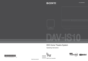 Page 1Sony Corporation   Printed in Malaysia
(1)
http://www.sony.net/3-212-589-31(1)
©2007 Sony Corporation
DVD Home Theatre System
Operating Instructions
 