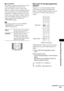 Page 91Advanced Settings and Adjustments
masterpage:Right
specdef v20060111 filename[G:\FM\Sony\0524\DAVIS10\3212589311\3212589311DAVIS10\gb12adv.fm]
 model name [DAV-IS10]
 [3-212-589-31(1)]
91GB
x[4:3 OUTPUT]This setting is effective only when you set [TV 
TYPE] in [SCREEN SETUP] to [16:9] 
(page 90). Adjust to watch 4:3 aspect ratio 
progressive signals. If you can change the aspect 
ratio on your progressive format (525p/625p) 
compatible TV, change the setting on your TV, 
not the system. Note that this...