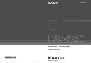 Page 1Sony Corporation   Printed in Malaysia
(1)
http://www.sony.net/3-299-549-12(1)
©2008 Sony Corporation
DVD Home Theatre System
Operating Instructions
 