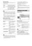 Page 9494GB
x[AUDIO (HDMI)]
You can select the audio output status from the 
HDMI OUT jack.
Note• When you connect the control unit and TV with an 
HDMI cable and [ON] is selected, [AUDIO DRC], 
“A/V SYNC”, TONE, “DEC. MODE”, and sound 
mode are not applied to the sound that is output from 
the TV.
• When you set the function to other than “DVD”, the 
system does not output the sound from the HDMI 
OUT jack even if you set [AUDIO (HDMI)] to [ON].
x[JPEG RESOLUTION]
You can select the resolution of JPEG image...