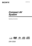 Page 14-235-681-1 4 (1)
© 2001 Sony Corporation
D AV-S500
Compact A V
System
Operating Instructions
 