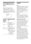 Page 7474
Glossary
Bit rate
Value indicating the amount of video data
compressed in a DVD per second. The unit
is Mbps (Mega bit per second). 1 Mbps
indicates that the data per second is
1,000,000 bits. The higher the bit rate is, the
larger the amount of data. However, this
does not always mean that you can get
higher quality pictures.
Chapter
Sections of a picture or a music piece on a
DVD that are smaller than titles. A title is
composed of several chapters. Each chapter
is assigned a chapter number enabling...