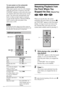 Page 3232GB
Resuming Playback from
the Point Where You
Stopped the Disc 
(Resume Play)
   
When you stop the disc, the system
remembers the point where you pressed x
and “RESUME” appears on the front panel
display. As long as you do not remove the
disc, Resume Play will work even if the
system enters standby mode by pressing 1.
1While playing a disc, press x to
stop playback.
“RESUME” appears on the front panel
display, so you can restart the disc
from the point where you stopped the
disc.
If “RESUME” does not...