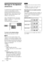 Page 7070GB
Settings for the Speakers
(SPEAKER SETUP)
To obtain the best possible surround sound,
set the size of the speakers you have
connected and their distance from your
listening position. Then use the test tone to
adjust the volume and the balance of the
speakers to the same level.
Select “SPEAKER SETUP” in the setup
display. For details, see “Using the Setup
Display” (page 65).
The default settings are underlined.
To return to the default setting
Select the item, then press CLEAR.
xSIZE
When you do not...