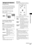 Page 63Settings and Adjustments
63GB
To obtain the best possible surround sound, set 
the size of the speakers you have connected and 
their distance from your listening position. Then 
use the test tone to adjust the level and the 
balance of the speakers to the same level.
Select “SPEAKER SETUP” in the setup 
display. For details, see “Using the Setup 
Display” (page 58).
The default settings are underlined.
To return to the default setting 
when changing a setting
Select the item, then press CLEAR.
xSIZE...