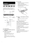 Page 2626GB
Depending on the DVD or VIDEO CD, some 
operations may be different or restricted.
Refer to the operation details supplied with your 
disc.
1Turn on your TV.
2Switch the input selector on the TV to 
this system.
3Press "/1 on the system.
The system turns on.
Unless the mode of the system is set to 
“DVD,” press FUNCTION to select 
“DVD.”
“NO DISC” appears in the front panel 
display and the system is ready for loading 
the disc.
4Load a disc.
Push the disc into the disc slot until the disc 
is...