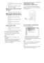 Page 4444GB
 C–**:**:**
Remaining time of the current chapter
 **:**:**
Playing time of the menu or current 
title without a chapter
xWhen playing a VIDEO CD (with PBC 
functions)
 **:**
Playing time of the current scene
xWhen playing a VIDEO CD (without 
PBC functions), Super Audio CD or CD
 T **:**
Playing time of the current track
 T–**:**
Remaining time of the current track
D **:**
Playing time of the current disc
 D–**:**
Remaining time of the current disc
xWhen playing an MP3
 T **:**
Playing time...