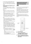 Page 5050GB
To turn the surround effect off
Press AUTO FORMAT DIRECT repeatedly 
until “A.F.D. AUTO” appears in the front panel 
display.
When connecting the headphones to the 
PHONES jack
Press AUTO FORMAT DIRECT or MODE 
repeatedly until “HP 2CH” appears in the front 
panel display.
Notes
 This function is unavailable when playing Super 
Audio CDs and when the input stream is dts 2048 
frame.
 When you play a Super Audio CD (Direct Stream 
Digital), the sound field changes to “AUTO 
FORMAT DIRECT AUTO”...