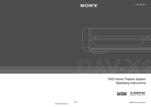 Page 1Sony Corporation   Printed in Malaysiahttp://www.sony.net/2-594-460-
14(1)
©2005 Sony Corporation
DVD Home Theatre System Operating Instructions
 
