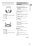 Page 1515GB
Getting Started
xRear speaker position and height
Specify the position and height of the rear
speakers. The default settings are underlined.
Position diagram
•R. PL. BEHIND
Select this if the rear speakers are located in
the section B.
•R. PL. SIDE
Select this if the rear speakers are located in
the section A
Height diagram
•R. HGT. LOW
Select this if the rear speakers are located in
the section D.
•R. HGT. HIGH
Select this if the rear speakers are located in
the section C.
Specifying the speaker...