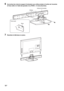 Page 12418FR
6Accrochez les rivets du support d’extension aux orifices situés à l’arrière de l’enceinte 
et fixez celle-ci à l’aide des grandes vis (+PSW5 × 12 mm) (fournies).
7Remettez le téléviseur en place.
Arrière de l’enceinte
Orifices
Rivet Face avant
 