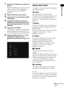 Page 14741FR
Mise en route
1Raccordez un téléviseur au caisson de 
graves.
Pour plus d’informations, reportez-vous à la 
section « Etape 3a : Raccordement des 
composants dotés de prises HDMI » 
(page 28).
2Mettez le téléviseur sous tension.
3Appuyez sur ?/1 pour mettre le système 
sous tension.
4Commutez le sélecteur d’entrée du 
téléviseur afin que le signal provenant 
du système apparaisse sur l’écran du 
téléviseur.
5Appuyez sur GUI MENU.
« GUI MENU » apparaît sur l’affichage du 
panneau frontal du caisson...