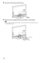 Page 1818US
8Secure the TV with the screws removed in step 1.
9Attach the rear cover (supplied) with the small screws (M3 × 8 mm) (supplied).
 When carrying the SS-CT500 speaker-installed TV, do not hold it by the SS-CT500 speaker part. Doing so 
may cause damage or injury.
Note
Rear cover
 