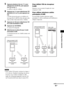 Page 19993FR
Configuration avancée
5Appuyez plusieurs fois sur X/x pour 
sélectionner [S-AIR ID], puis appuyez 
sur   ou sur c.
Le menu S-AIR ID s’affiche.
6Appuyez sur X/x pour sélectionner l’ID 
souhaité (A, B ou C), puis appuyez sur 
.
L’ID du caisson de graves est défini et le 
message [Set S-AIR ID of the sub unit to the 
same as that of the main unit.] s’affiche.
7Appuyez sur   pour sélectionner l’ID 
de l’unité secondaire S-AIR.
8Appuyez sur GUI MENU.
Le menu GUI disparaît.
9Sélectionnez le même ID pour...