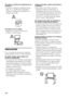 Page 23414ES
No cubra los orificios de ventilación de los 
productos.
 Si cubre los orificios de ventilación (con un 
paño, etc.), es posible que la temperatura 
aumente en el interior de los productos y se 
produzca un incendio.
No tropiece con los cables.
 Podría caerse o causar el vuelco de los 
productos y sufrir lesiones.
PRECAUCIÓN
Si no se respetan las precauciones siguientes, 
pueden producirse lesiones o daños materiales.
No instale ningún equipo distinto del 
producto especificado.
 Los accesorios...