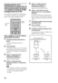 Page 31494ES
Establecimiento de la 
transmisión de sonido entre el 
altavoz potenciador de graves 
y la unidad secundaria S-AIR 
(configuración de la ID)
Para establecer la transmisión de sonido basta 
con vincular la ID del altavoz potenciador de 
graves con la unidad secundaria S-AIR.
Para configurar la ID del altavoz 
potenciador de graves
1Encienda el altavoz potenciador de 
graves.
El altavoz potenciador de graves se 
enciende.
2Pulse GUI MENU.
“GUI MENU” aparece en el visor del panel 
frontal del altavoz...