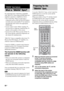 Page 6060US
By connecting Sony components compatible 
with “BRAVIA” Sync using an HDMI cable (not 
supplied), operation is simplified as below:
 One-Touch Play: When you play back a 
component such as a Blu-ray Disc/DVD player 
(recorder), the system and the TV are turned on 
automatically and switch to the appropriate 
HDMI input.
 System Audio Control: While watching TV, 
you can select to output the sound from the TV 
speaker or the speakers of the system.
 System Power Off: When you turn off the TV, 
the...