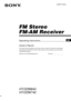 Page 1FM Stereo
FM-AM Receiver
4-238-377-12(1)
HT-DDW840
HT-DDW740
Owner’s Record
The model and serial numbers are located on the rear panel.  Record the serial number
in the space provided below. Refer to them whenever you call upon your Sony dealer
regarding this product.
Model No. HT-DDW840/DDW740 Serial No.
© 2002 Sony Corporation
GBOperating Instructions
 
