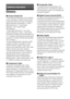 Page 7070GB
Glossary
xCinema Studio EX
A surround sound mode that can be regarded 
as the compilation of Digital Cinema Sound 
technology, delivers the sound of a dubbing 
theatre using three technologies: “Virtual 
Multi Dimensions”, “Screen Depth 
Matching”, and “Cinema Studio 
Reverberation”. 
“Virtual Multi Dimensions”, the virtual 
speaker technology, creates a virtual multi-
surround environment with actual speakers up 
to 7.1 channels, and brings the surround sound 
experience of a theatre with the...