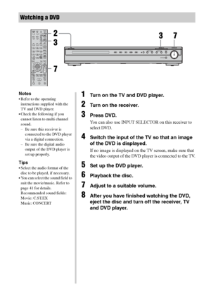 Page 30
C:\Documents and 
Settings\pc13\Desktop\JC060000_2661769142SF1000_GB\2661769142\GB04PLA_HT-SF1000-
CEL.fmmasterpage: L-2
model name1[HT-SF1000] 
model name2[HT-SS1000] 2-661-769- 14
 (2)
30GB
Watching a DVD
123
46
78
0/10ENTER9
SYSTEM STANDBYTV/VIDEO
SLEEP AUTO 
CAL AV ?/1VIDEO 1 VIDEO 2 DVD SA-CD/CD
2CH A.F.D.
RETURN/EXIT TV CH –
PRESET – TV CH +
PRESET +
TUNING –
TV TUNING +
REPLAY ADVANCE
MENU
MOVIE MUSIC
MEMORY DVD MENU
CLEARTOOLS
DISPLAY MUTING
TV VOL
MASTER VOL
FM MODE
D.TUNING D.SKIP
DUAL MONO...