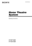 Page 1
 Model name [HT-SF1000/HT-SS1000] [2-661-769-14 (2)]
lename[C:\Documents and Settings\pc13\Desktop\JC060000_2661769142SF1000_GB\2661769142\GB01COV_HT-SF1000-CEL.fm] masterpage:Right
©2006 Sony Corporation
2-661-769-
14 (2)
Home Theatre 
System
Operating Instructions
HT-SF1000
HT-SS1000
GB01COV_HT-SF1000-CEL.book  Page 1  Thursday, August 24, 2006  8:27 AM
 