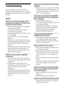 Page 5454GB
Troubleshooting
If you experience any of the following 
difficulties while using the receiver, use this 
troubleshooting guide to help you remedy the 
problem.
Audio
There is no sound, no matter which 
component is selected, or only a very 
low-level sound is heard.
 Check that the speakers and components 
are connected securely.
 Check that both the receiver and all 
components are turned on.
 Check that MASTER VOLUME is not set 
to “VOL MIN”.
 Press MUTING to cancel the muting 
function.
...