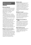 Page 6464GB
Glossary
xCinema Studio EX
A surround sound mode that can be regarded 
as the compilation of Digital Cinema Sound 
technology, delivers the sound of a dubbing 
theater using three technologies: “Virtual 
Multi Dimensions”, “Screen Depth 
Matching”, and “Cinema Studio 
Reverberation”. 
“Virtual Multi Dimensions”, the virtual 
speaker technology, creates a virtual multi-
surround environment with actual speakers up 
to 7.1 channels, and brings the surround sound 
experience of a theater with the...