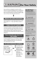 Page 22US
For Your SafetyWARNING
Sony products are designed to maximize safety. 
However, all electrical appliances have a potential for 
a fire or an electric shock causing a fatal accident if 
they are used incorrectly. To prevent accidents, make 
sure you observe the following instructions.
m
Read carefully the overall safety instructions for this 
unit on pages 5 to 7. Also, read “Notes on Use” on 
page 8.
Inspect this unit before installation and at least once a 
year after installation and check whether...