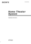 Page 1Home Theater
System
4-241-634-11(2)
HT-SL5
© 2002 Sony Corporation
FRGB
ES
Operating Instructions
 