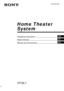 Page 1Home Theater
System
4-235-540-13(1)
HT-SL7
© 2001 Sony Corporation
Operating Instructions
Mode d’emploi
Manual de instrucciones
FR
GB
ES
 