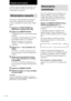 Page 6024FR
Réception des émissions
Avant d’essayer de capter des émissions, vous
devez raccorder les antennes FM et AM sur
l’ampli-tuner (voir page 6).
Mémorisation manuelle
Vous pouvez saisir directement la fréquence
d’une station souhaitée par les touches de
curseur, et préréglez des stations dans l’ampli-
tuner.
1Appuyez sur TUNER FM/AM pour
sélectionner la gamme FM ou AM.
2Appuyez sur MEMORY/ENTER.
L’ampli-tuner passe en mode Mémorisation
manuelle.
La fréquence actuelle apparaît et le numéro
de préréglage...