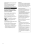 Page 742ES
Nombre del producto: Sistema de cine para el hogar
Modelo: HT-SL7
POR FAVOR LEA DETALLADAMENTE ESTE
MANUAL DE INSTRUCCIONES ANTES DE
CONECTAR Y OPERAR ESTE EQUIPO.
RECUERDE QUE UN MAL USO DE SU
APARATO PODRÍA ANULAR LA GARANTÍA.
ADVERTENCIA
Para evitar incendios o el riesgo de
electrocución, no exponga la unidad a
la lluvia ni a la humedad.
Para evitar incendios, no cubra la ventilación del
aparato con periódicos, manteles, cortinas, etc. No
coloque velas encendidas sobre el aparato.
Para evitar el...