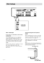 Page 1010GB
Other hookups
AC power cord
To a wall outlet
Connecting the AC power
cord
Before connecting the AC power cord of this
receiver to a wall outlet, connect the speaker
system to the receiver (see page 11).
Connect the AC power cord(s) of your audio/
video components to a wall outlet.
NoteIf the AC power cord is disconnected for about two
weeks, the receiver’s entire memory will be cleared
and the demonstration will start.
AUX hookups
If you have an individual audio/video
component
Use an optical...