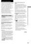 Page 9119ES
Operaciones b
ásicas/Disfrute de sonido perim
étrico
Disfrute de sonido perimétrico
Usted podrá sacar el máximo partido del sonido
perimétrico seleccionando simplemente uno de
los campos acústicos preajustados en el
receptor. Estos campos acústicos traerán a su
hogar el sonido excitante y potente de salas de
cine y conciertos. Usted también podrá
personalizar los campos acústicos para obtener
el sonido deseado cambiando los diversos
parámetros de sonido perimétrico.
Para disfrutar plenamente de...