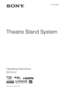 Page 14-170-058-12(1)
Theatre Stand System
©2010 Sony Corporation
Operating Instructions
RHT-G15
 