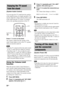 Page 2626GB
You can enjoy the TV sound from the speakers 
of the stand by means of a simple operation. You 
can also adjust the volume and turn off the sound 
of the stand using the TV remote. For details, 
refer to the operating instructions of the TV.
Press ?/1 to turn on the stand.
The sound is output from the speaker of the 
stand. Sound output reverts to the TVs speaker 
when you turn the stand off.
 When the TV is turned on before this stand is turned 
on, the TV sound will not be output for a moment....