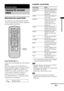 Page 2525GB
Surround FunctionSelecting the sound field
This stand can create multi channel surround 
sound. You can select one of stand’s optimized 
pre-programmed sound fields.
Press SOUND FIELD +/–.
The present sound field appears in the top panel 
display.
Each time you press the SOUND FIELD +/– 
button, the display changes cyclically as follows:
STANDARD y MOVIE y NEWS y 
SPORTS y GAME y MUSIC y JAZZ 
y CLASSIC y ROCK y POP y 
DANCE y FLAT y STANDARD …..
Press SOUND FIELD +/– repeatedly until the 
sound...