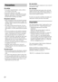 Page 66GB
On safety
 Do not place unspecified objects, such as a flower 
vase or pottery on the stand.
 Do not make alterations to the stand.
 Should any solid object or liquid fall into the stand, 
unplug the stand and have it checked by qualified 
personnel before operating it any further.
On power sources
 Before operating the stand, check that the operating 
voltage is identical to your local power supply. The 
operating voltage is indicated on the nameplate at the 
rear of the stand.
 The stand is not...