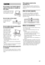 Page 55GB
Do not place any heated objects 
such as a hot pan or a kettle on 
the stand. 
A top glass panel may break 
and cause injury. Or, it may 
cause damage to the stand.
Do not step on the stand.
You may fall, or break 
the glass and cause 
injury.
Do not subject the top glass panel 
to excessive shock.
This stand uses glass 
with an anti-scatter 
film, but care should 
still be taken. If the 
glass breaks, glass 
fragments could cause 
injury, so observe the 
precautions below.
 Do not hit the glass or...